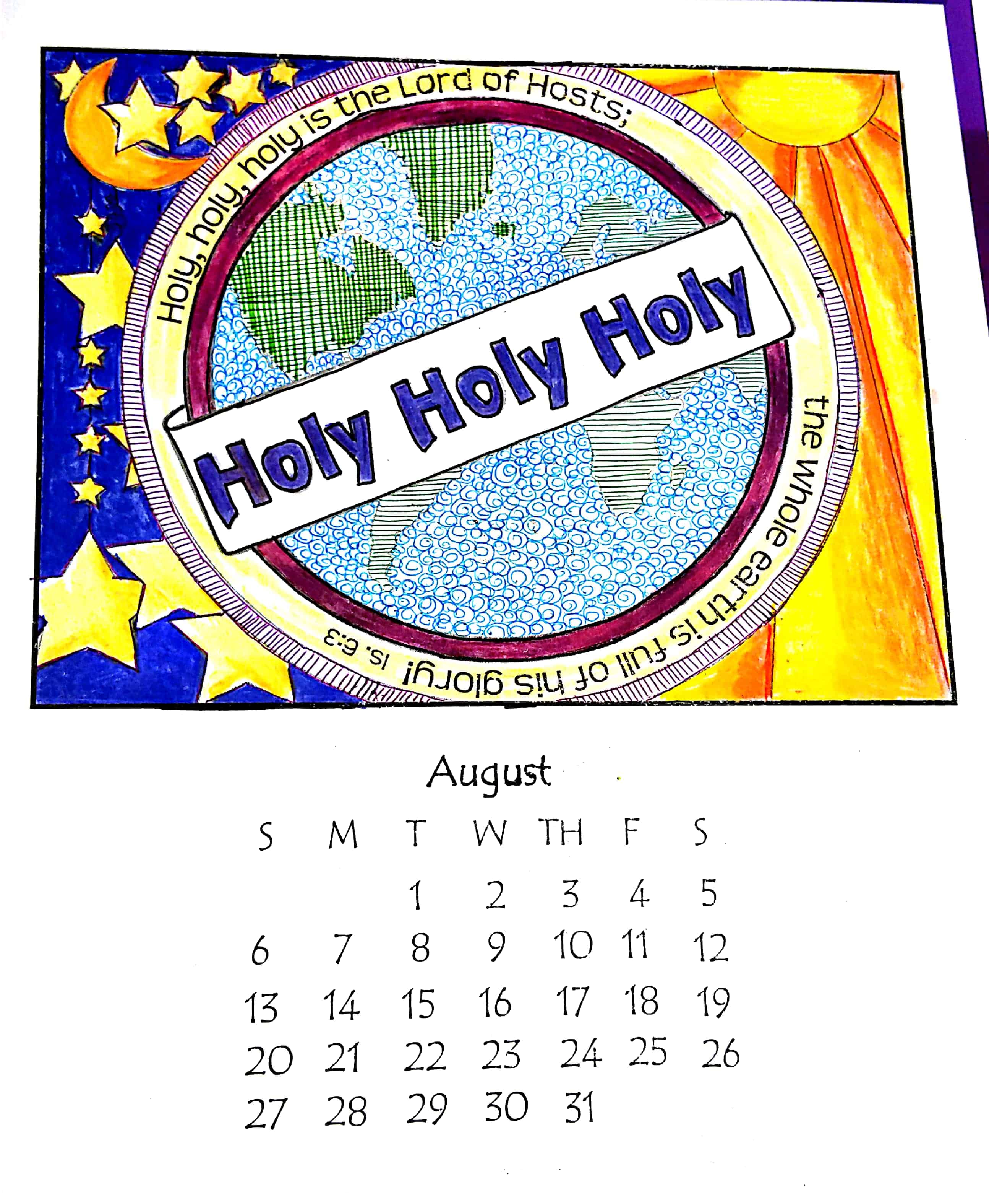 August Calendar –