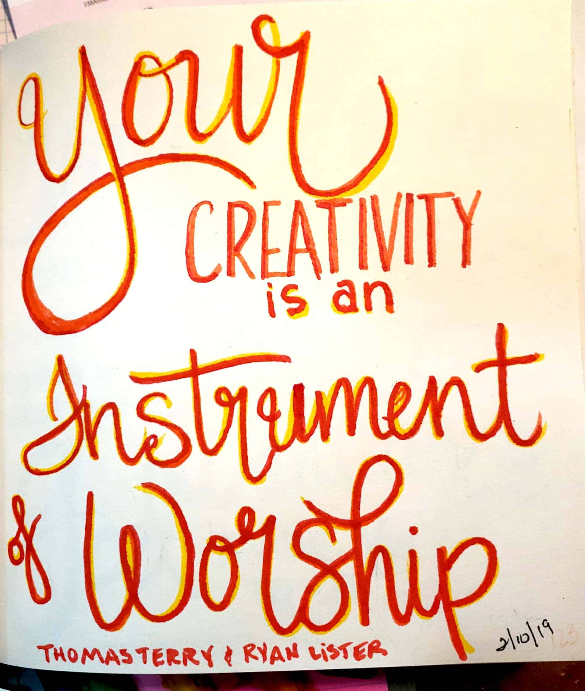 Visual Faith Part 3 – It’s all about the Worship!(and another doodle challenge)