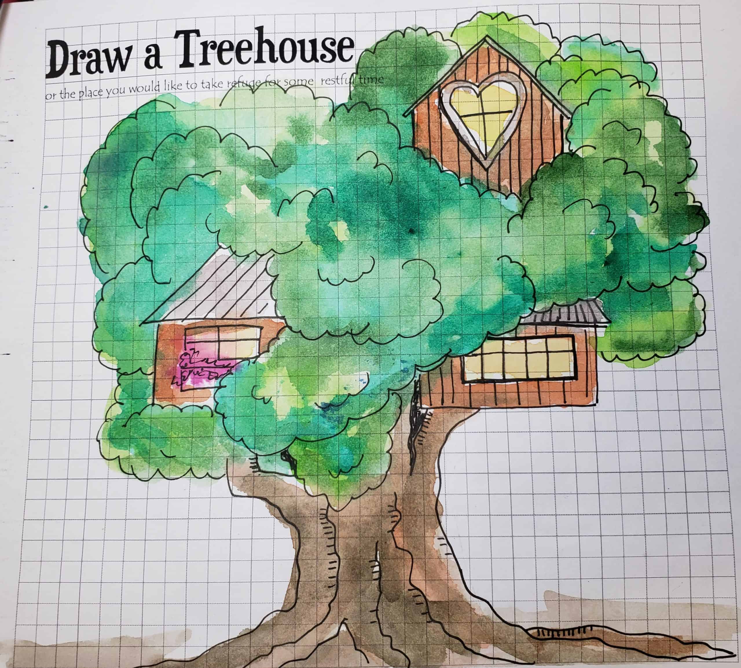 Sketchnote summer camp treehouse challenge